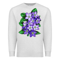Oatmeal Heather Mayflower Plant Illustrations Premium Sweatshirt - LillyAllenDesigns
