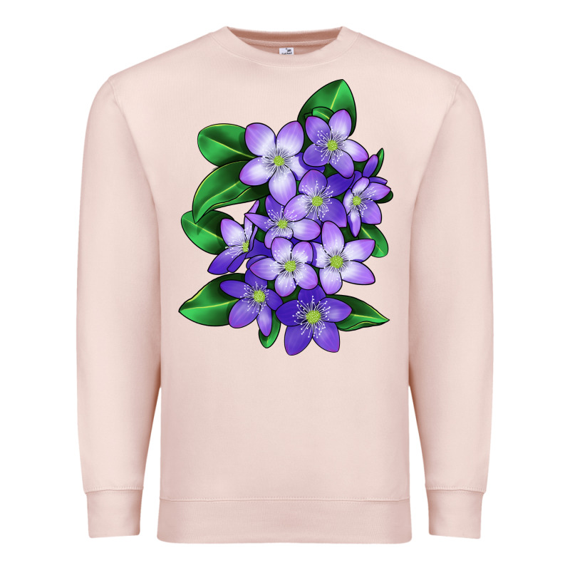 Mayflower Plant Illustrations Premium Sweatshirt by LillyAllenDesigns | Teevron