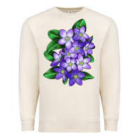 Sandshell Mayflower Plant Illustrations Premium Sweatshirt - LillyAllenDesigns