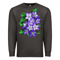 Smoke Mayflower Plant Illustrations Premium Sweatshirt - LillyAllenDesigns