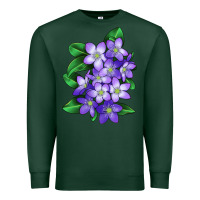 Sports Green Mayflower Plant Illustrations Premium Sweatshirt - LillyAllenDesigns