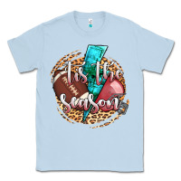 Dusty Blue tis the season football helmet Classic Tee - AdoDesignShop