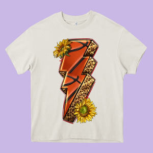 Sport Basketball Lightning Bolt Heavy Core Tee Designed By Texasbilliewilder