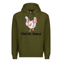 Army Green Chicken Mama Premium Hoodie - Bettercallsaul