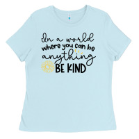 Baby Blue be kind Ladies Tee - Unal Design