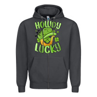 Smoke howdy go lucky st patrics day Zipper Hoodie - MaliasSmallBusiness