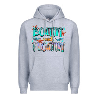 Heather Grey boatin' and floatin' Premium Hoodie - JahusDesignShop