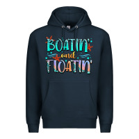 Navy boatin' and floatin' Premium Hoodie - JahusDesignShop