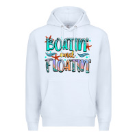 White boatin' and floatin' Premium Hoodie - JahusDesignShop
