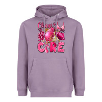 Lavender cheer for the cure breast cancer Heavyweight Hoodie - LillyAllenDesigns