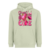 Cheer For The Cure Breast Cancer Heavyweight Hoodie | Teevron