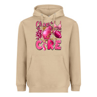 Mushroom cheer for the cure breast cancer Heavyweight Hoodie - LillyAllenDesigns