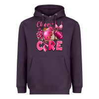 Plum cheer for the cure breast cancer Heavyweight Hoodie - LillyAllenDesigns