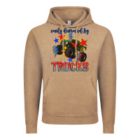 Vintage Coffee easily distracted by trucks Vintage Hoodie - AdoDesignShop