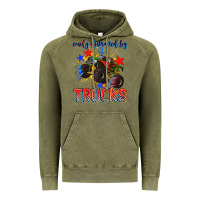 Vintage Olive easily distracted by trucks Vintage Hoodie - AdoDesignShop