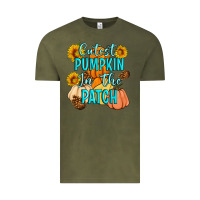 Vintage Olive Cutest Pumpkin In The Patch Vintage Tee - Artiststas