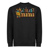 Black blessed mama Heavyweight Sweatshirt - AdoDesignShop
