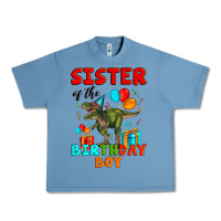 Pebble Blue sister of the birthday boy t rex Urban Heavy Tee - Artiststas