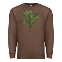 Chestnut Botanical Majesty Palm Illustrations Premium Sweatshirt - LillyAllenDesigns