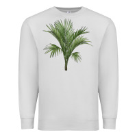 Dove Grey Botanical Majesty Palm Illustrations Premium Sweatshirt - LillyAllenDesigns