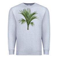Heather Grey Botanical Majesty Palm Illustrations Premium Sweatshirt - LillyAllenDesigns