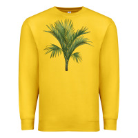 Lemon Botanical Majesty Palm Illustrations Premium Sweatshirt - LillyAllenDesigns