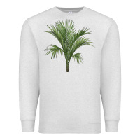 Oatmeal Heather Botanical Majesty Palm Illustrations Premium Sweatshirt - LillyAllenDesigns