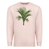 Pale Pink Botanical Majesty Palm Illustrations Premium Sweatshirt - LillyAllenDesigns