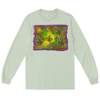 Matcha mardi gras background Long Sleeve Tee - BarkalooDesign