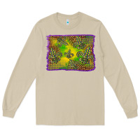 Mushroom mardi gras background Long Sleeve Tee - BarkalooDesign