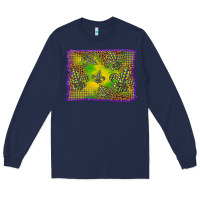 Navy mardi gras background Long Sleeve Tee - BarkalooDesign