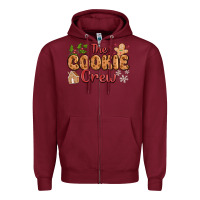 Burgundy the cookie crew Zipper Hoodie - MaliasSmallBusiness