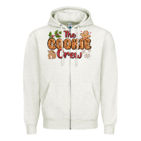 Oatmeal Heather the cookie crew Zipper Hoodie - MaliasSmallBusiness