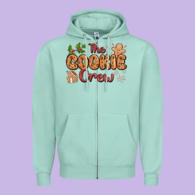 The Cookie Crew Zipper Hoodie Designed By Maliassmallbusiness