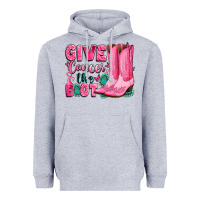 Heather Grey give cancer the boot Heavyweight Hoodie - LillyAllenDesigns