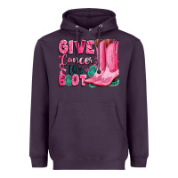 Plum give cancer the boot Heavyweight Hoodie - LillyAllenDesigns