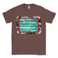 Chestnut cowhide bandana wood background Classic Tee - AdoDesignShop