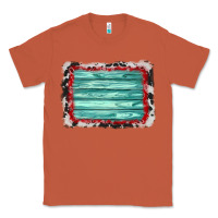 Copper cowhide bandana wood background Classic Tee - AdoDesignShop