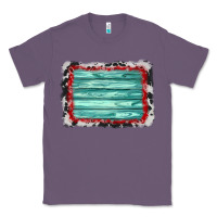 Lavender cowhide bandana wood background Classic Tee - AdoDesignShop