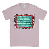 Lilac cowhide bandana wood background Classic Tee - AdoDesignShop