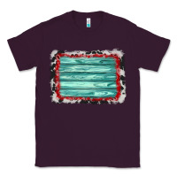 Plum cowhide bandana wood background Classic Tee - AdoDesignShop