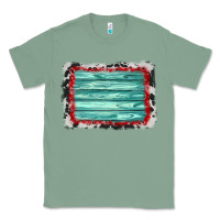 Sage cowhide bandana wood background Classic Tee - AdoDesignShop