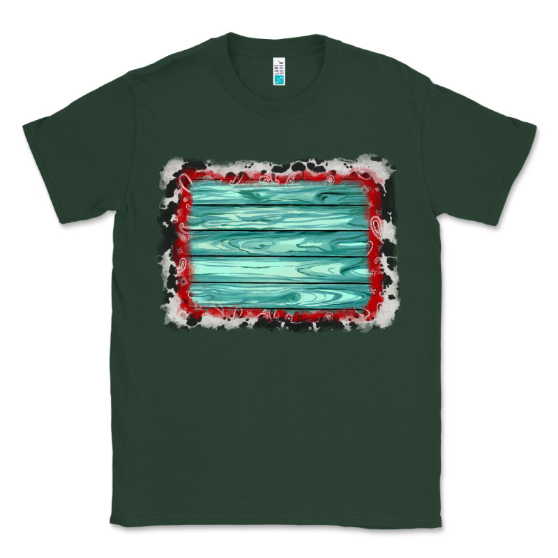 Cowhide Bandana Wood Background Classic Tee by AdoDesignShop | Teevron