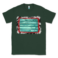 Sports Green cowhide bandana wood background Classic Tee - AdoDesignShop