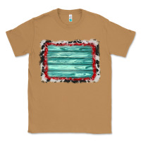 Toasted Coconut cowhide bandana wood background Classic Tee - AdoDesignShop