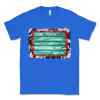 True Royal cowhide bandana wood background Classic Tee - AdoDesignShop