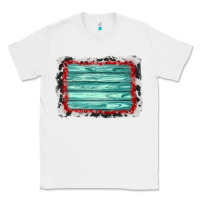 White cowhide bandana wood background Classic Tee - AdoDesignShop