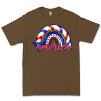 Cacao America rainbow Premium Tee - texasbilliewilder