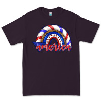 Plum America rainbow Premium Tee - texasbilliewilder