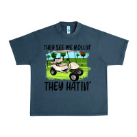 Midnight Navy they see me rollin' they hattin' Urban Heavy Tee - Artiststas
